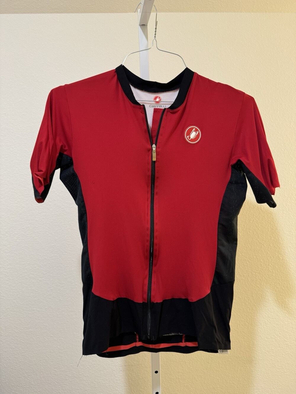 Castelli RS Superleggera 2 Short Sleeve Cycling Jersey Red Black Mens XL